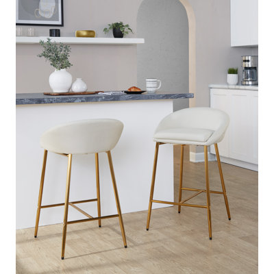 Tabourets de comptoir à hauteur fixe 25,75 po Maddison Brielle