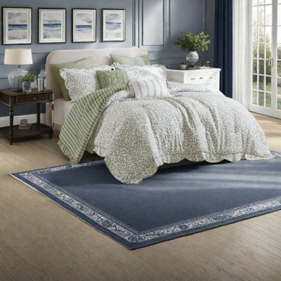 Ultra-soft Sage Green Bedding Set, Polyester Comforter For Home