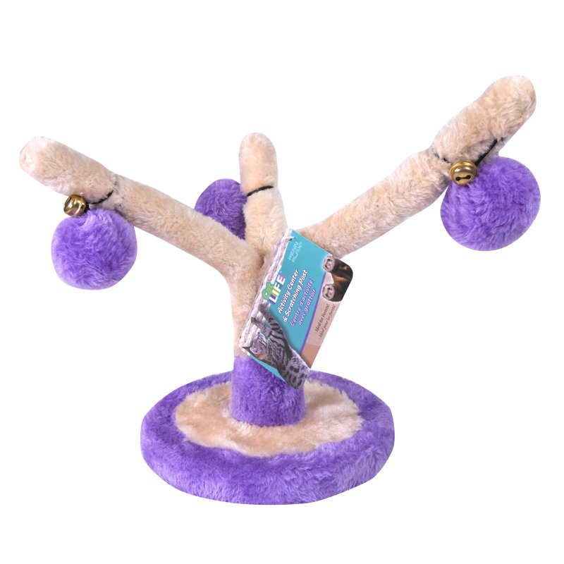 Plush Cat Tree Activity Center and Scratching Post
