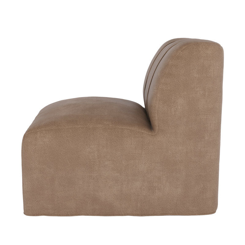 Chaise rembourrée en cuir Lavli