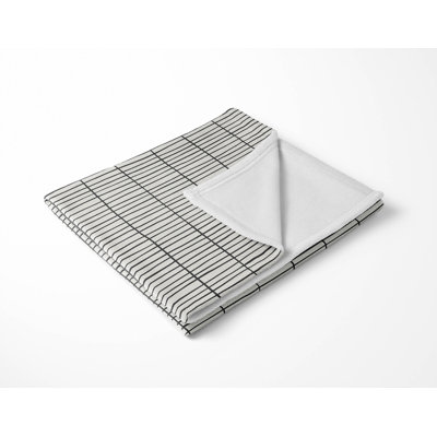 Snow Fence Velveteen Fleece Blanket