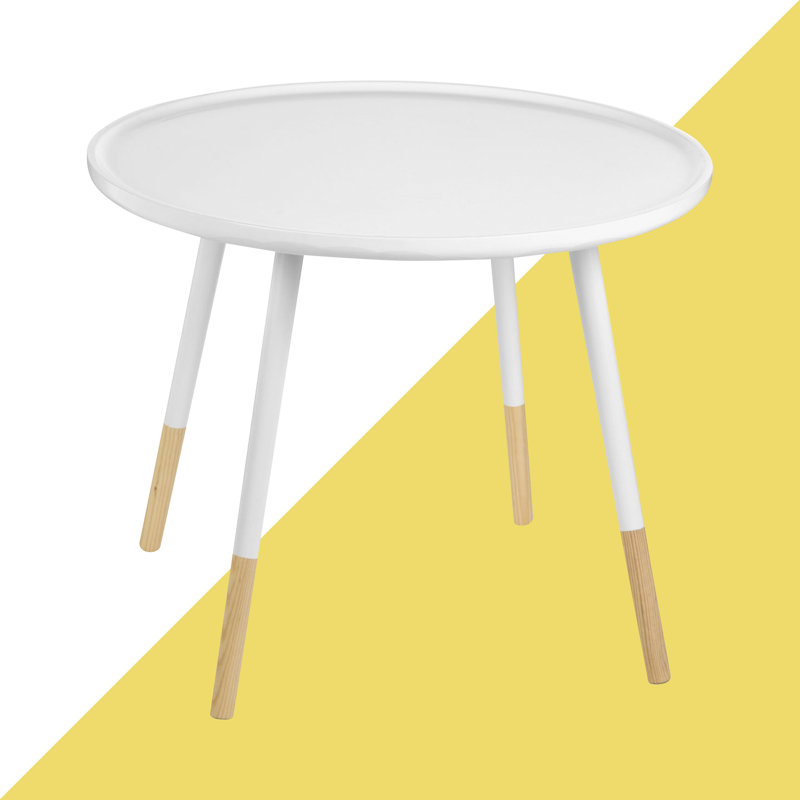 Cadwallader Tray Top End Table, White