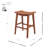 Kelin Counter Stool with Solid Wood Frame-323874100