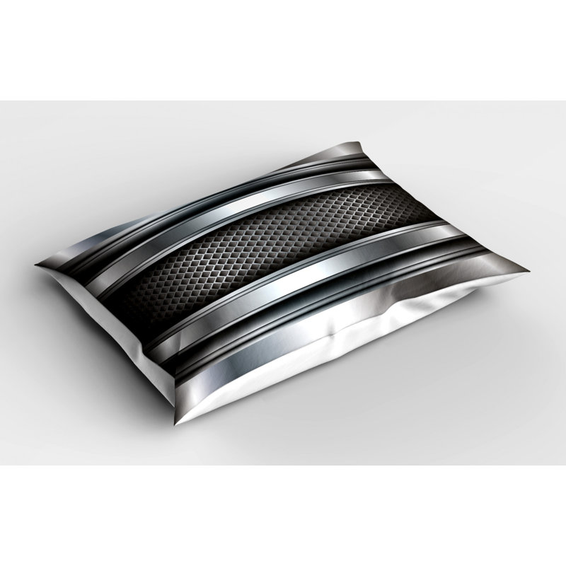Polyester Striped Sham Set, Queen