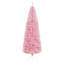 Sapin de Noël artificiel mince de 7 pi avec 818 pointes réalistes, rose
