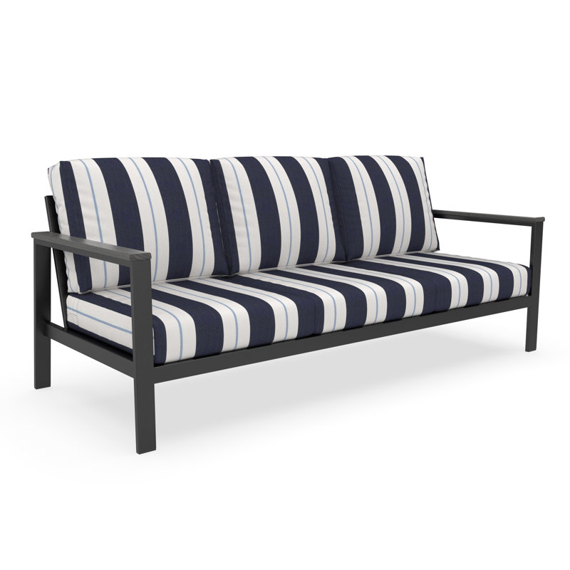 Townsend 80.3" Wide Outdoor Patio Sofa with Sunbrella® Cushions, Green