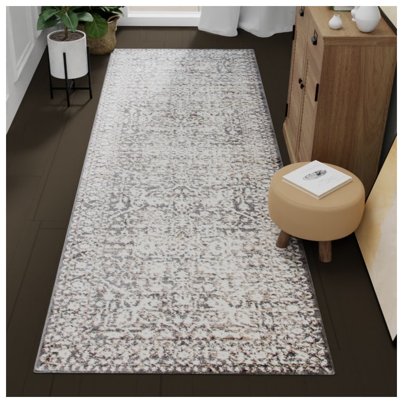 Pinkham Oriental Stone Area Rug, Runner 2' x 8'