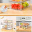 Ensemble de 8 organisateurs de rangement de cuisine empilables transparents, bacs à garde-manger avec poignées, pour placard de cuisine-125344503