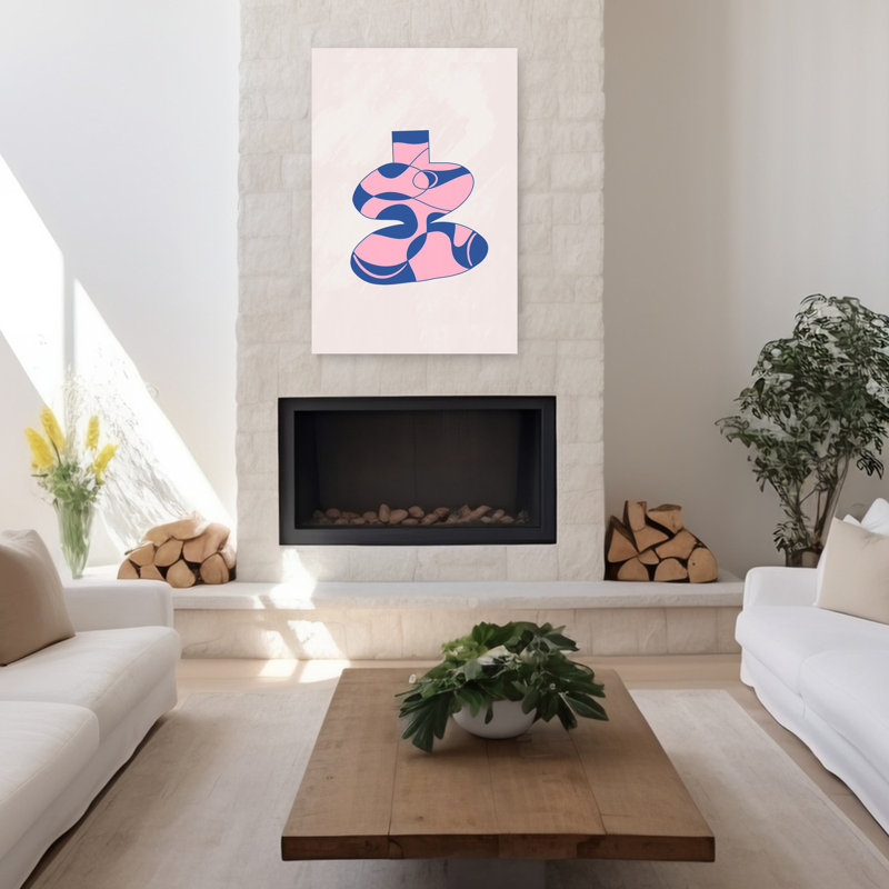 Art contemporain contemporain abstrait, H 48 po x l 32 po