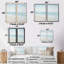 «Beach Photo Tranquil Waters - Coastal Beach», art mural sur toile encadré bleu côtier-497250584-497250583-497250577