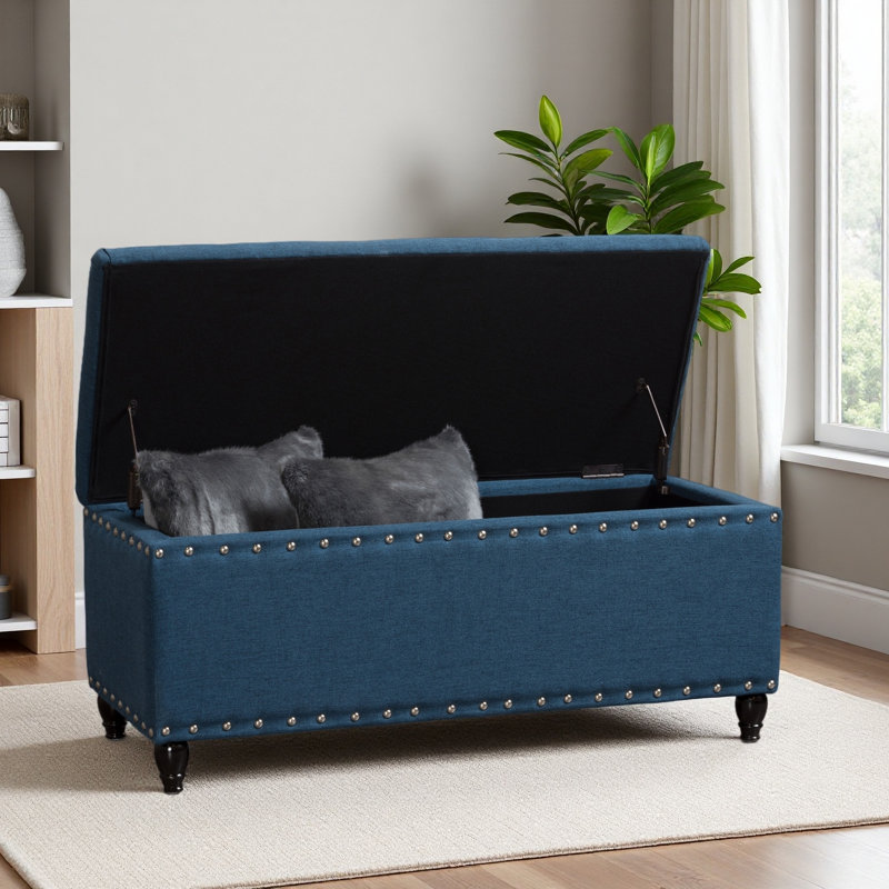 STORAGE OTTOMAN, Blue