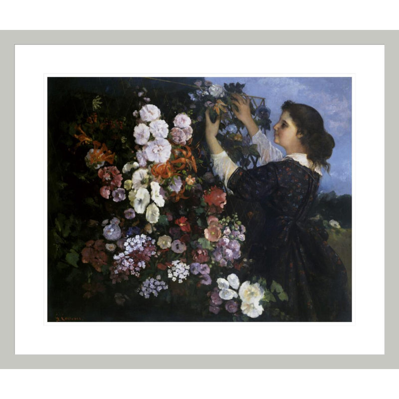 «The Trellis» par estampe numérique encadrée, 23,5 po H x 27,63 po L
