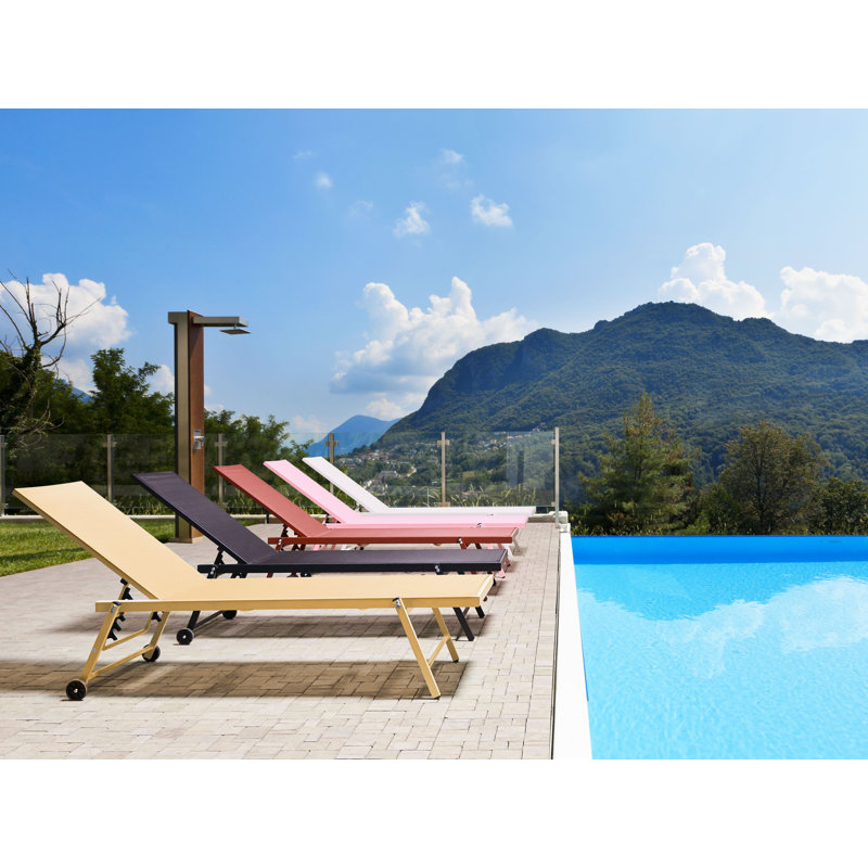 Rima 198cm Long Reclining Single Sun Lounger
