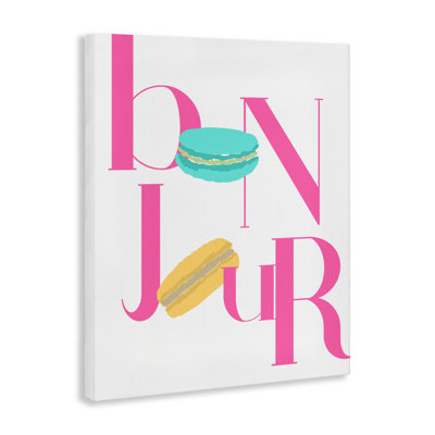 Bonjour Macarons, toile par ANNA QUACH