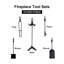 Leonie Steel Fireplace Tool Set-77819588-77819587