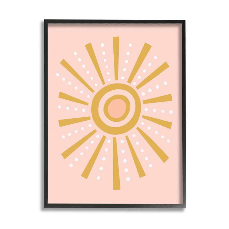 «Whimsical Sun Rays», art de la giclée encadrée par Nina Seven, H 20 po x l 16 po x P 1,5 po