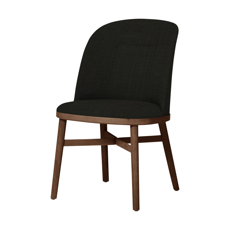 Bund Upholstered Dining Chair, Natural Walnut, Era CSE13