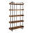 Bookshelf, Wooden, Iron Frame, Light Brown