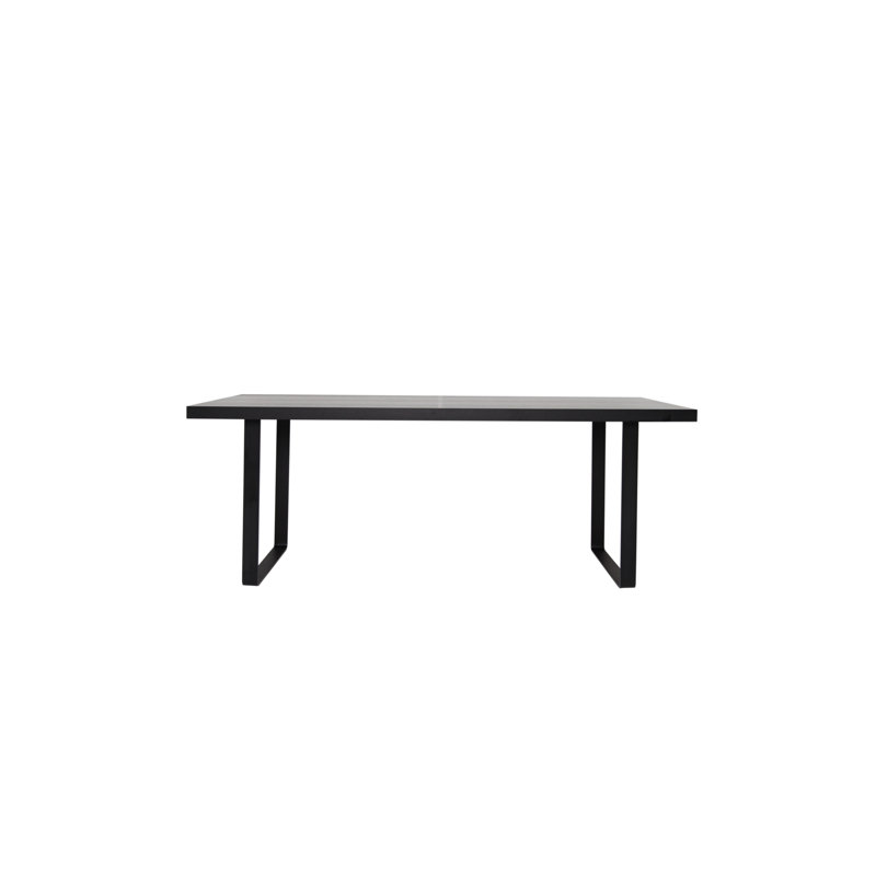 Miro Rectangular 79" Conference Table, Black, Walnut