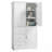 Tall And Wide Storage Cabinet With Doors For Bathroom/Office, Three Drawers, Maximizing Organization And Space Efficiency-775715734