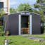 Charcoal Black Garden Tool Storage Shed