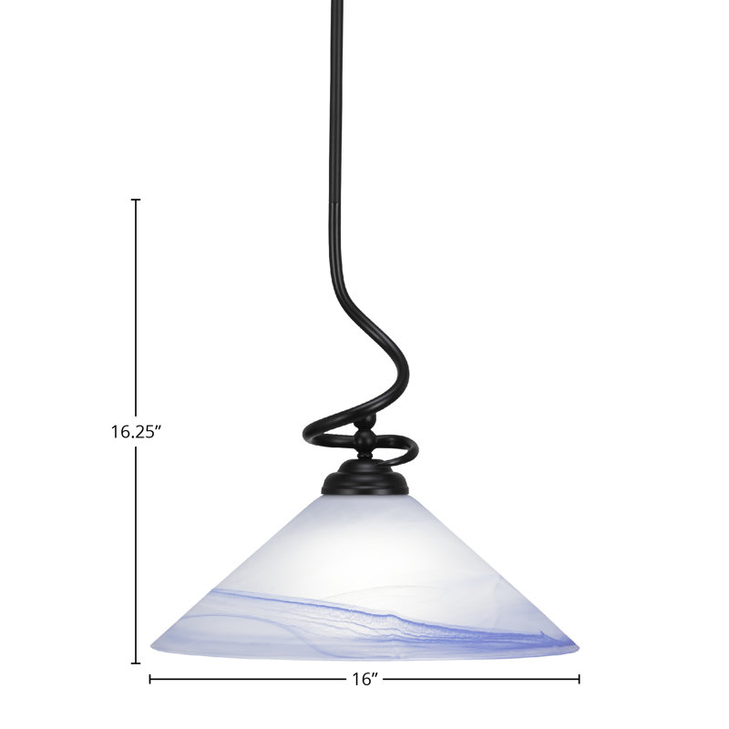 Luminaire suspendu Capri Capri, Noir mat