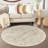 Vintage Distressed Non Slip Washable Area Rug(Beige)-471609313