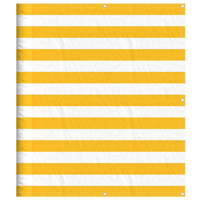 Balcony Screen Yellow And White Stripe