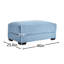 Canapé en velours côtelé bleu avec soutien ergonomique, coussins haute densité et agencement modulaire : coussins profonds surdimensionnés et amovibles-1069598400-1069598406