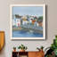 Old Coast Town II - Toile encadrée de qualité supérieure - prête à être accrochée-5011623-5011622