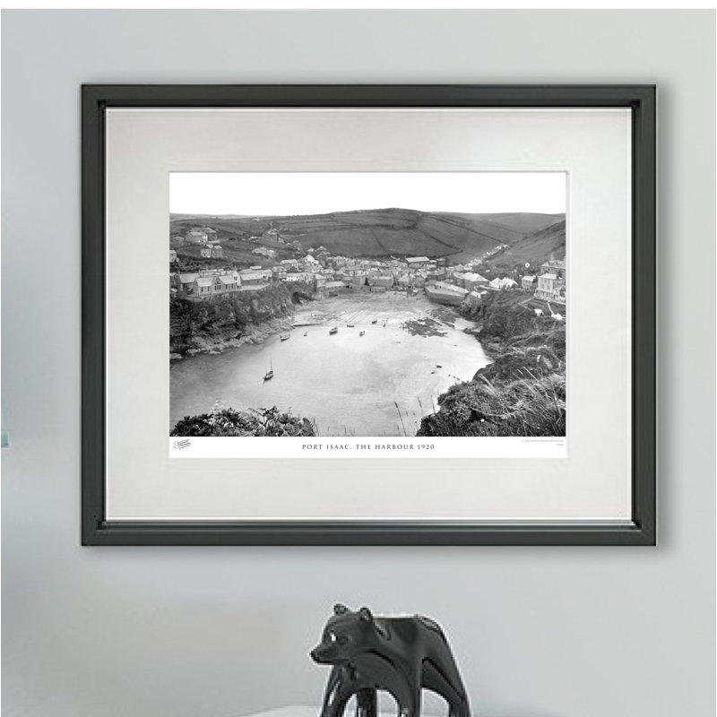 Port Isaac, The Harbour 1920 - Single Picture Frame Print, 28cm H x 36cm W x 2.3cm D