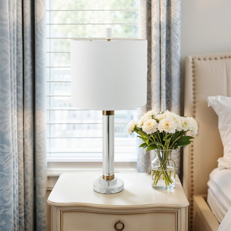 27" Catania Crystal Table Lamp