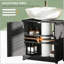 Armoire de salle de bain avec lavabo sur pied