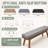 2'' H Customizable Bench Cushion For Indoor/Outdoor Furniture/Chair/Window Seat, Premium 75D High-Resilience Foam-2005232048-2005232062