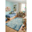 Tapis oriental foncé sarcelle 5X8
