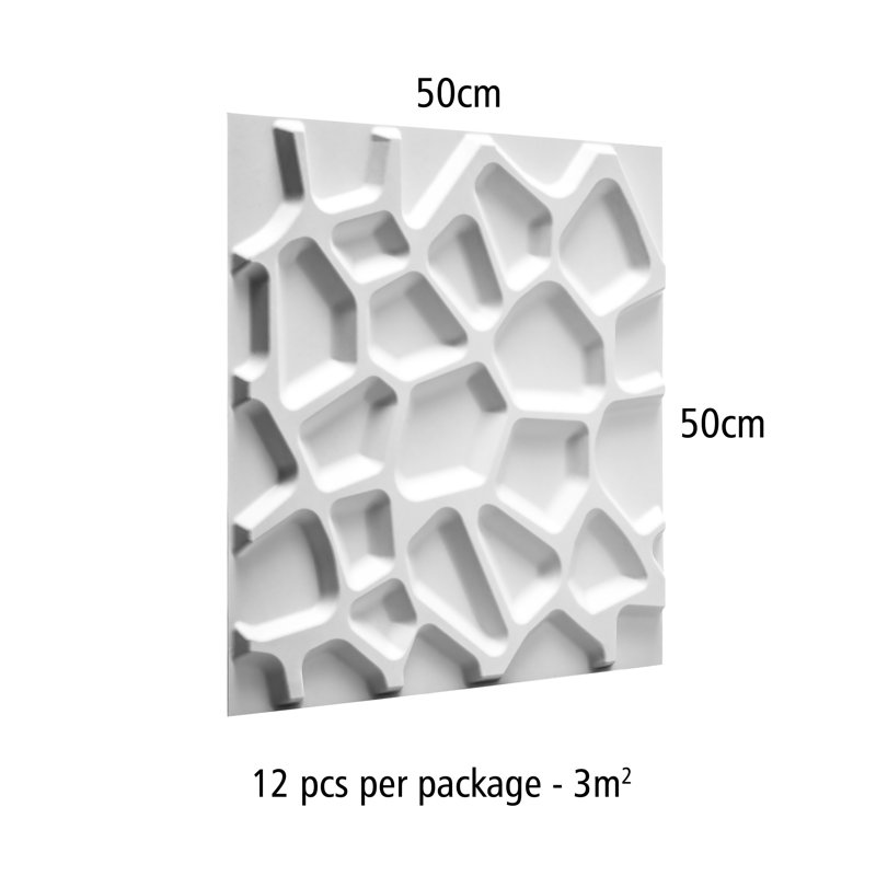 Mullenax Gaps Embossed Wall 3D Panels - 2m x 1.5m