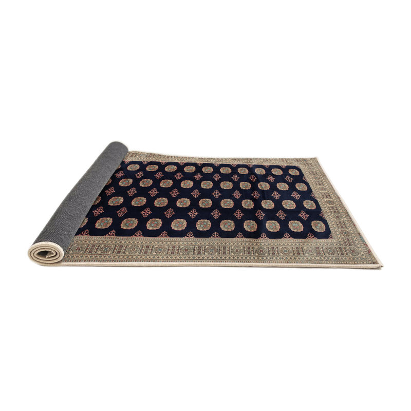 Tapis en laine noir / beige, Rectangle 5 pi x 7 pi