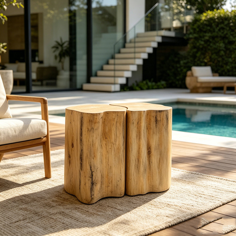 Table de bout 2 en 1, Natural
