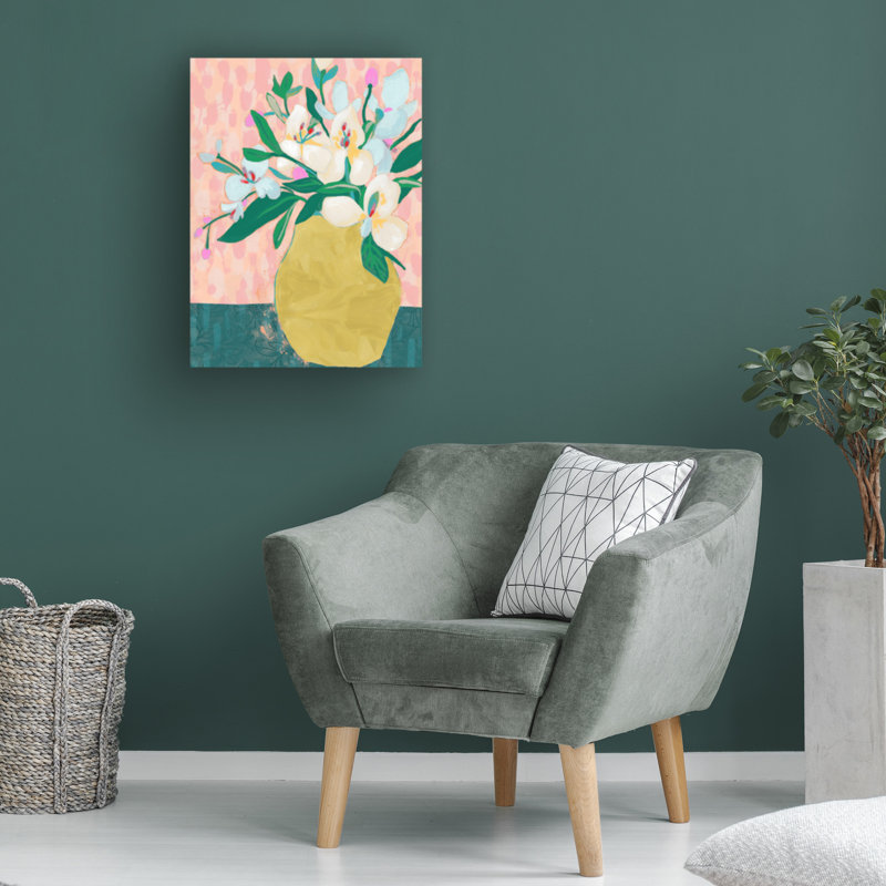 "Olog "Arrangement II" sur toile ", H 19 po x l 14 po