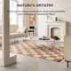 Madalene Checkerboard Natural and Ivory Rug