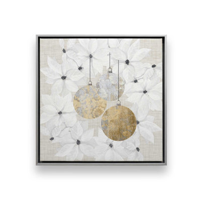 «Holiday Ornaments in Bloom I», reproduction sur toile