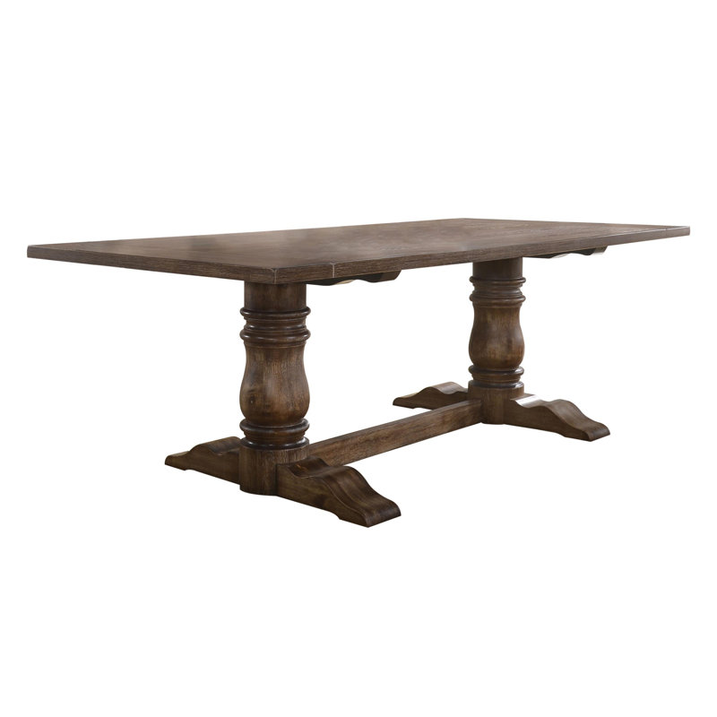 Twitchell Trestle Dining Table, Gray, 30" H x 40" L x 88" W