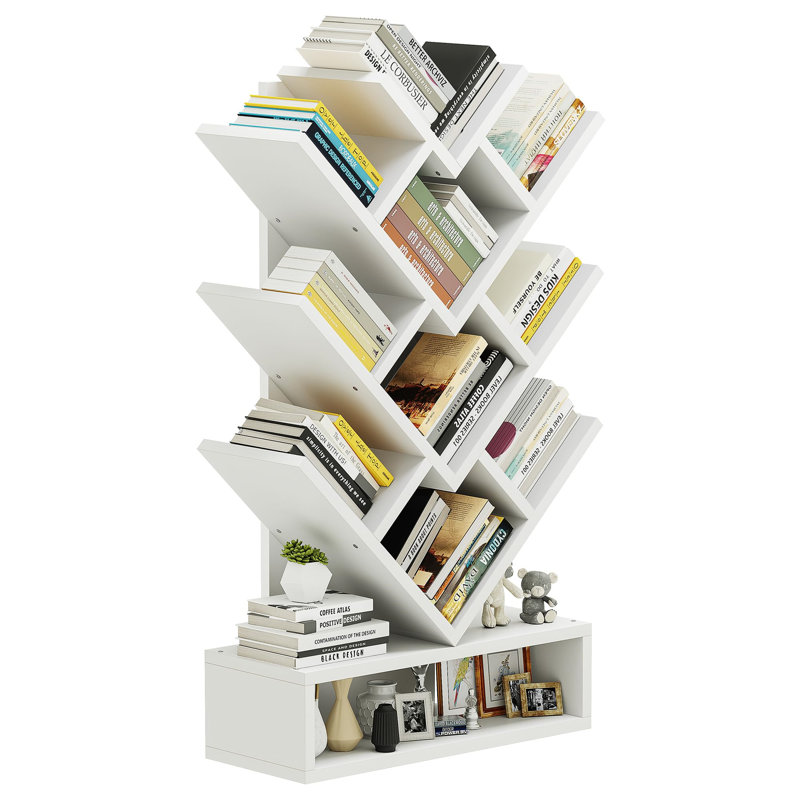 Aengus 103cm H x 57cm W Bookcase, White