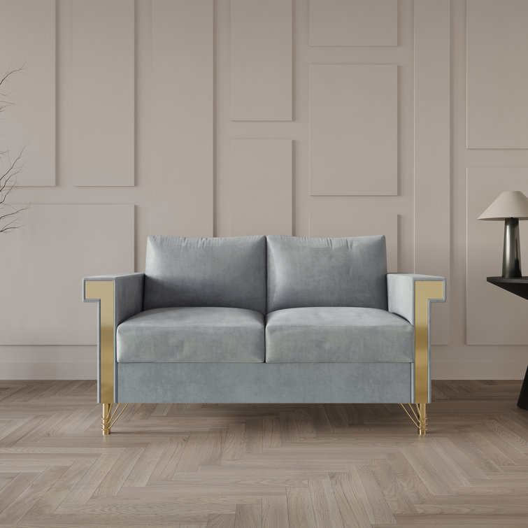 Snaresbrook Fabric 56.3'' Reception Loveseat