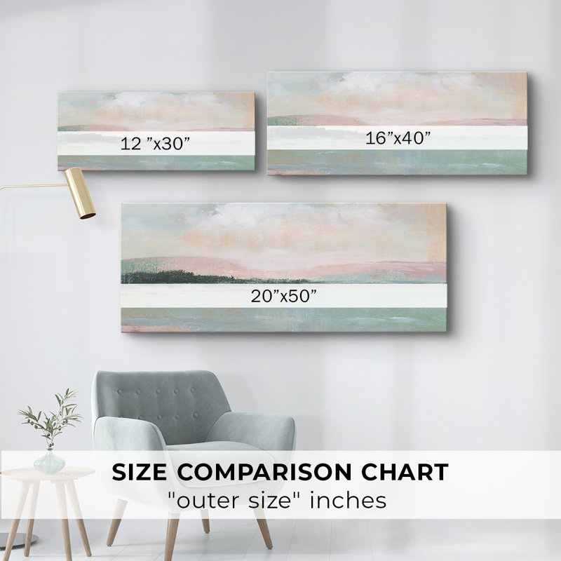 Toile tendue sur la toile - prêt à accrocher, H 12 po x l 30 po