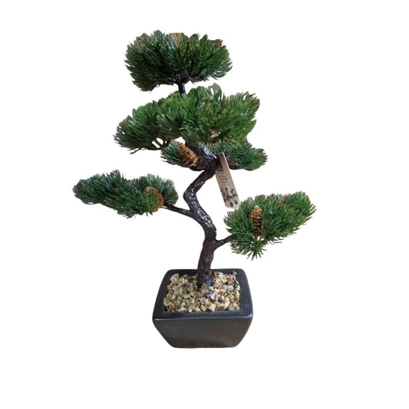 Geko 37 cm H Faux Bonsai Tree Plant