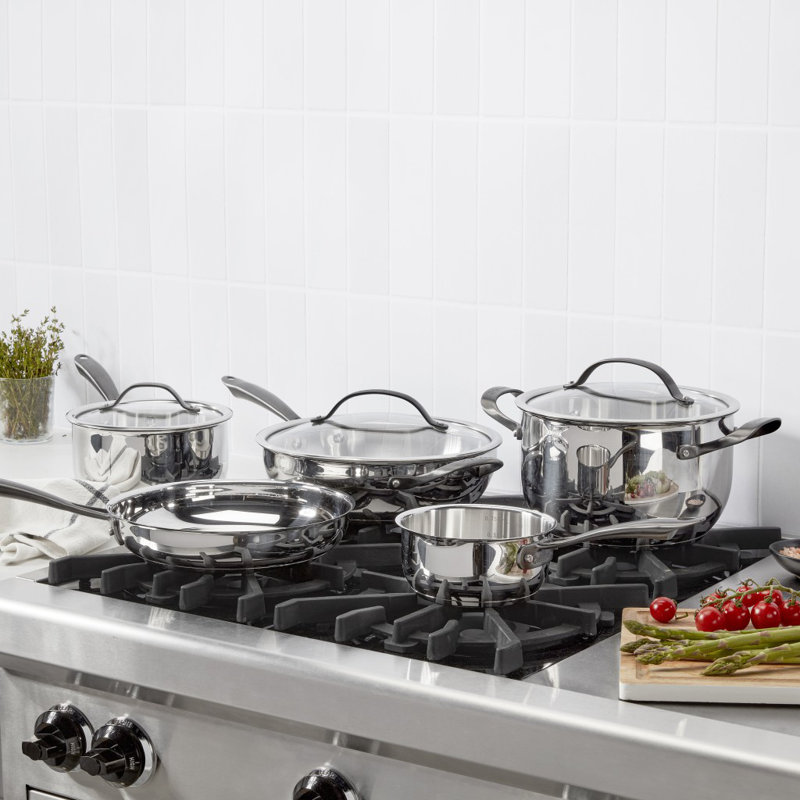 PureRadiance Stainless w/Brushed Titanium Finish 8 Pc Set