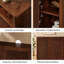 Buffet Mid-Century en rotin de style Mid-Century-133702661