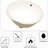 White Ceramic Undermount Bathroom Sink With Overflow - 19"X16", Oval, Stain-, Modern Fixture 19X16 Inches, Overflow, Stain , Chic Style
