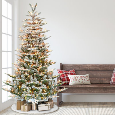 Aspen Frosted 7.5' Pre-Lit Fir Christmas Tree